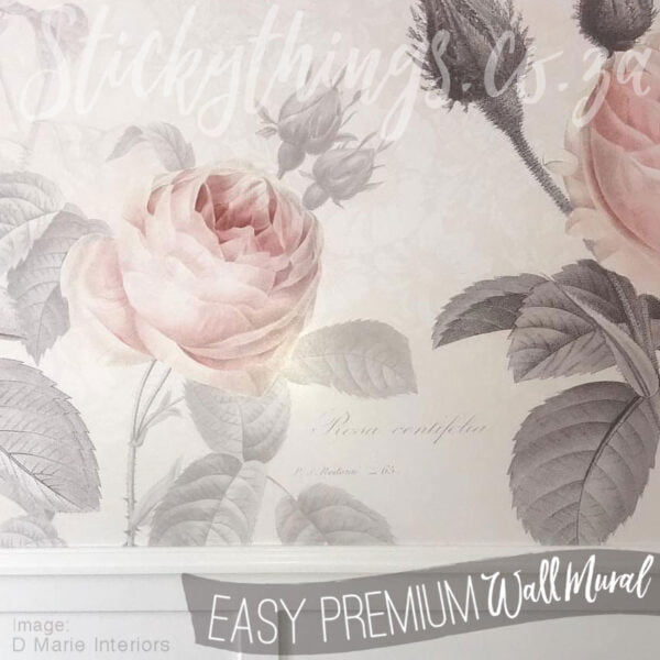 French Botanical Watercolour Mural - Floral La Maison Wall Mural - Image 6