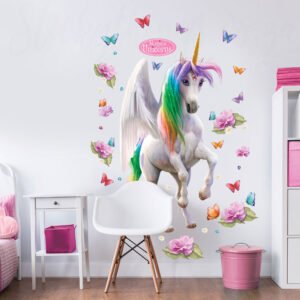 Giant Unicorn Wall Decal in colour