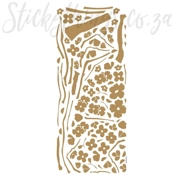 Metallic Gold Tree Wall Sticker - Metallic Gold Cherry Blossom Tree Wall Decal - Image 3