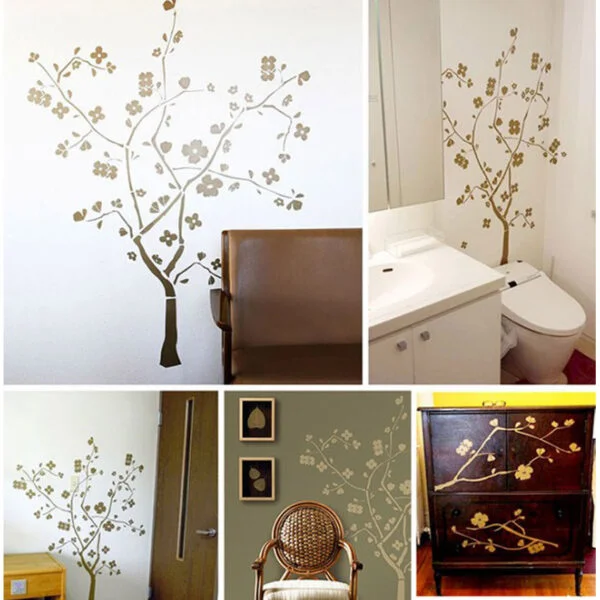 Metallic Gold Tree Wall Sticker - Metallic Gold Cherry Blossom Tree Wall Decal - Image 4