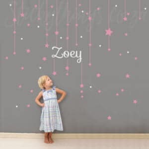 Stars Name Wall Decal