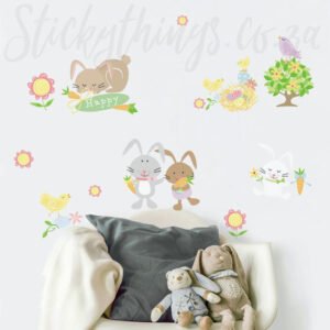 Happy Bunnies Wall Decals