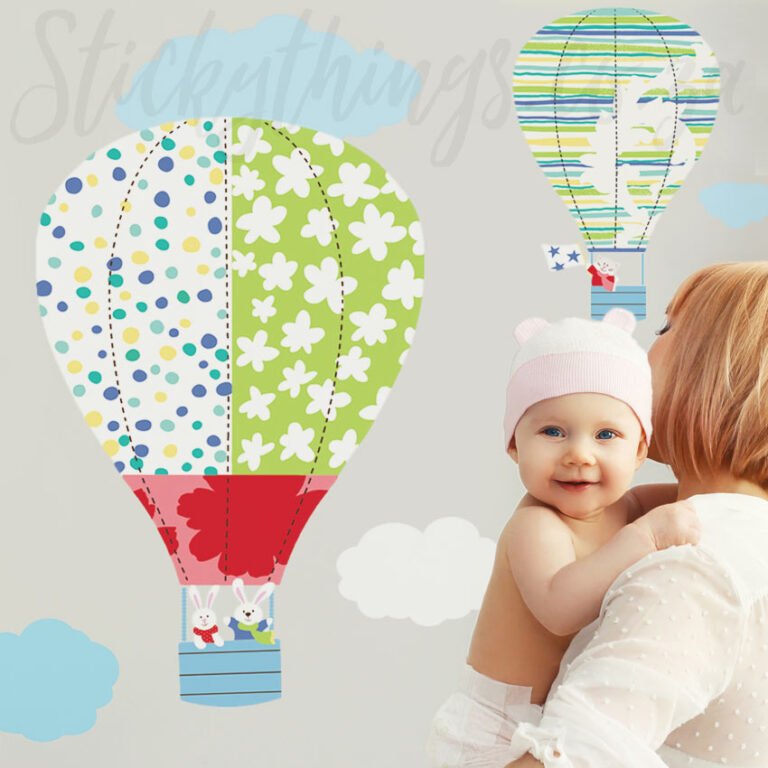 hot air balloon wall stickers