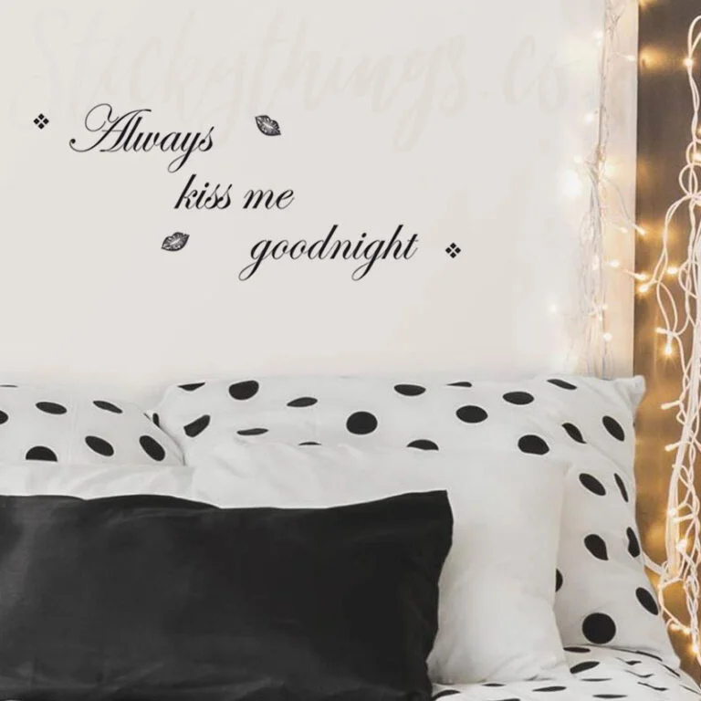 Kiss me Goodnight Wall Stickers