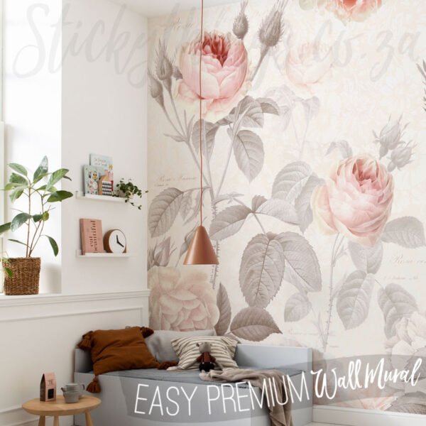 French Botanical Watercolour Mural - Floral La Maison Wall Mural - Image 12