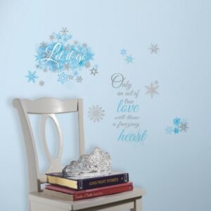 let it go frozen quote wall stickers