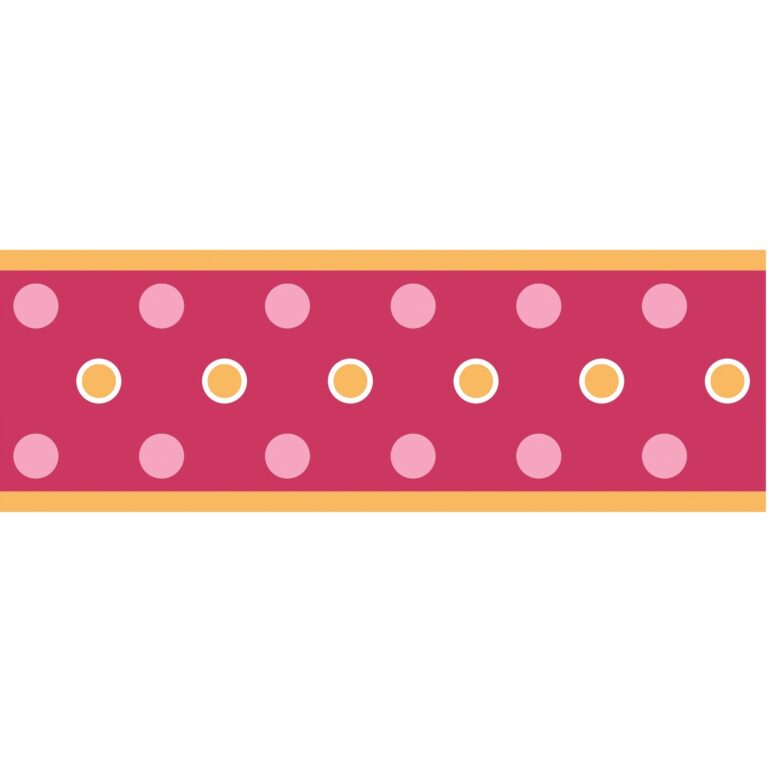 Raspberry Dot Girls Border