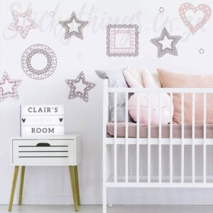 pastel photo frame decals