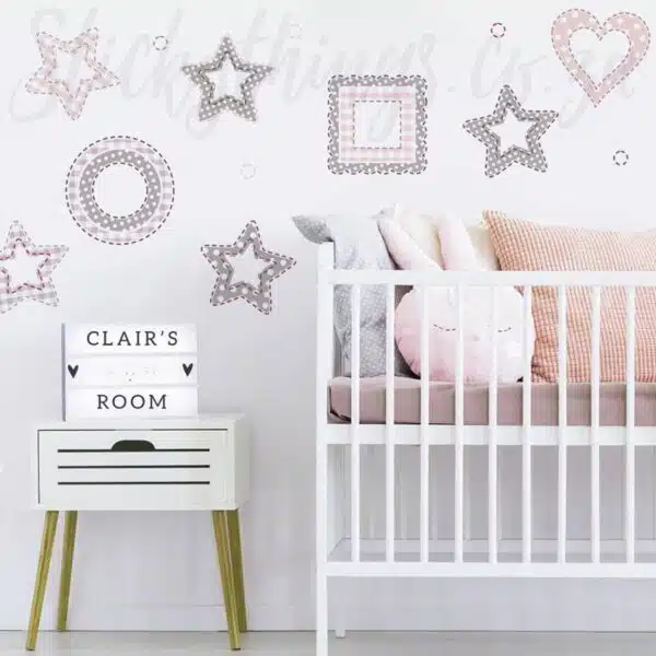 romantic photo frame decals