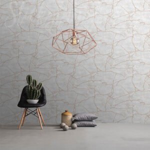Metallic Rose Gold Cracks Wallpaper - Kintsugi Rose Gold Wallpaper