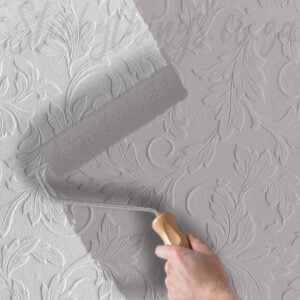 Scrolling Leaf Paintable Textured Vinyl