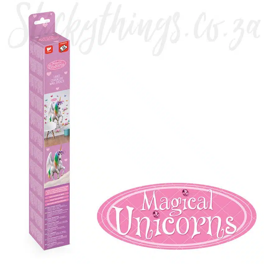 Giant Unicorn Wall Decal - Magical Unicorn Large Character Sticker - Image 5