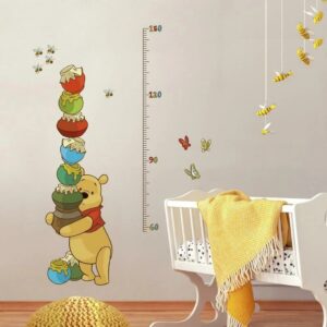 This image features our Winnie the Pooh Growth Chart Decal