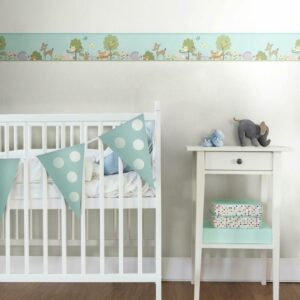 Woodland Animals Border in nursery