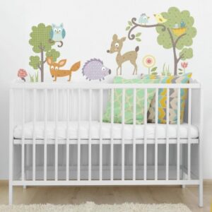 Forest Woodland Animal Wall Decals in nursery