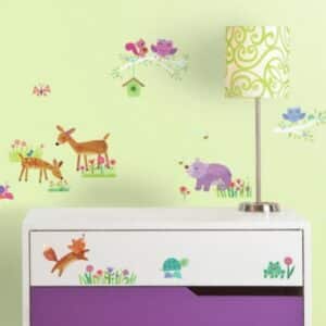 Woodland Baby Wall Stickers animated
