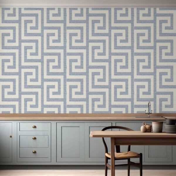Beach House Geometric Boxes Wallpaper Lifestyle