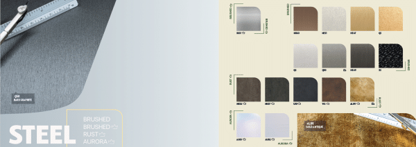 Cover Styl vinyl wraps picture showing available steel