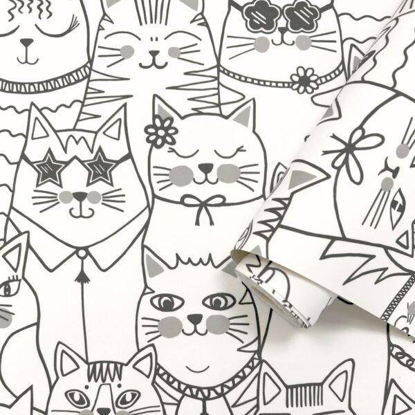 Colour Me In Cats Wallpaper - Image 3