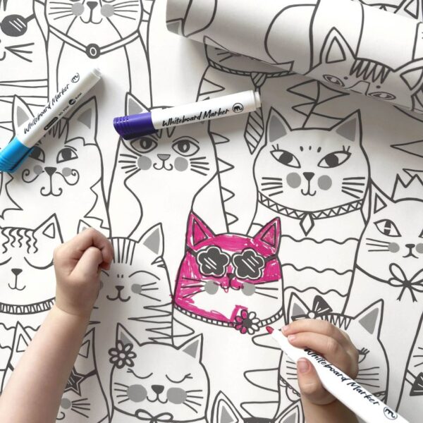 Colour Me In Cats Wallpaper - Image 2