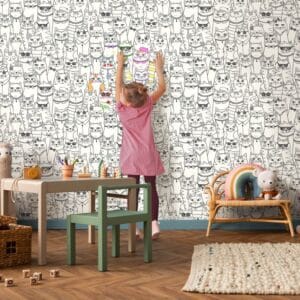 Colour me cats wallpaper