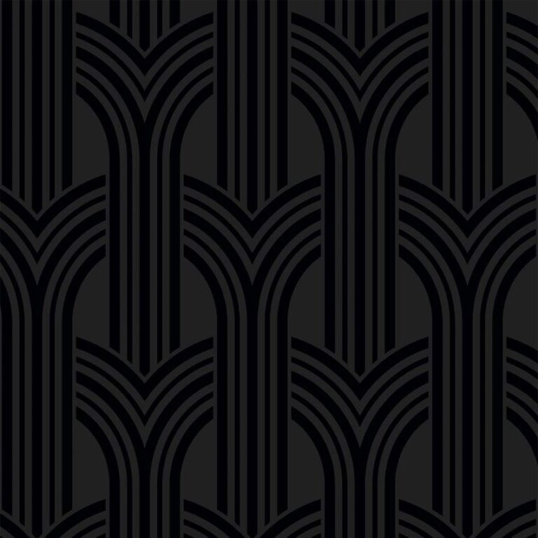 Black retro arches wallpaper.