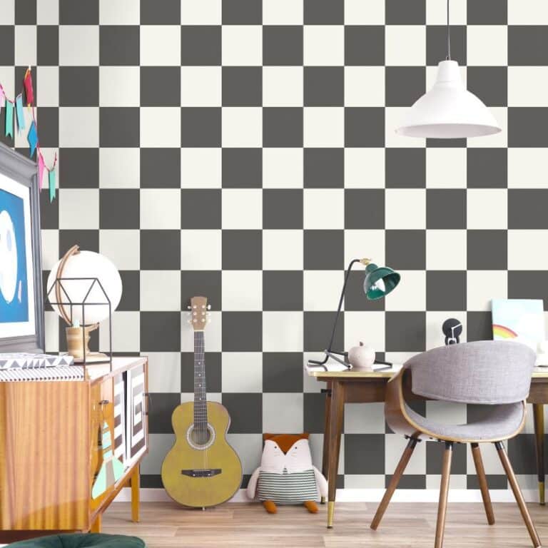 Black Checkerboard Wallpaper